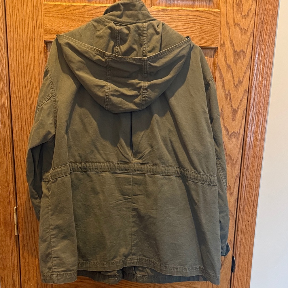 Ava & Viv Womens Green Military Jacket - Picture 4 of 6